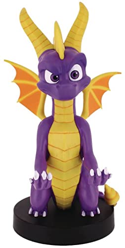 Exquisite Gaming: Spyro The Dragon - Original Mobile Phone & Gaming Controller Holder, Device Stand, Cable Guys, Licensed Figure