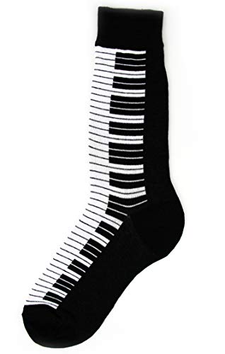 Foot Traffic Music Themed Socks for Men (Piano)