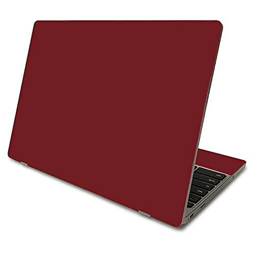 MightySkins Skin Compatible with Samsung Chromebook 4 (2021) 11.6' - Solid Burgundy | Protective, Durable, and Unique Vinyl Decal wrap Cover | Easy to Apply and Change Styles | Made in The USA