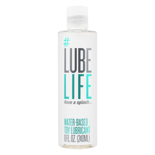 Lube Life Water-Based Toy Lubricant, Toy-Safe lube for Men, Women and Couples, Non-Staining, 8 Fl Oz