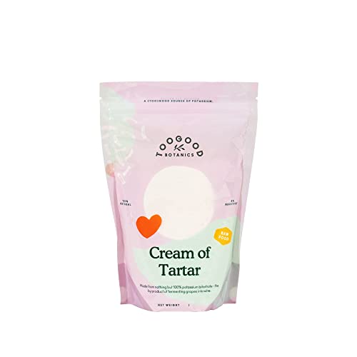 Cream of Tartar, Premium Food-grade, non-GMO, Gluten-free, Vegan, Keto-friendly, Baking Agent (8 ounces)