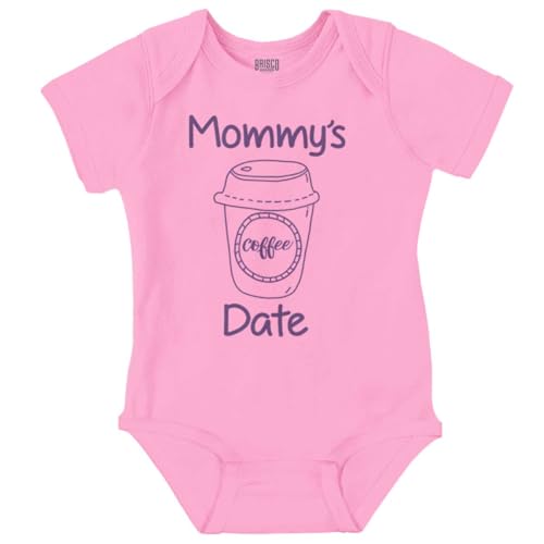 Brisco Brands Mommy's Coffee Date Cute Adorable Baby Romper Boys or Girls