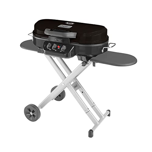 Coleman RoadTrip 285 Portable Stand-Up Propane Grill, Gas Grill with 3 Adjustable Burners & Instastart Push-Button Ignition; Great for Camping, Tailgating, BBQ, Parties, Backyard, Patio & More