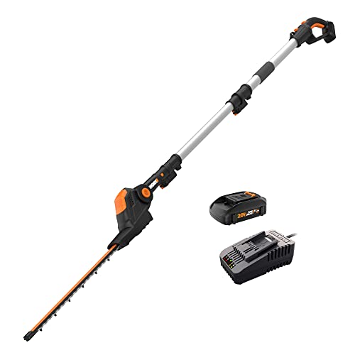 WORX WG252 20V Power Share 2-in-1 20' Cordless Hedge Trimmer (Battery & Charger Included)