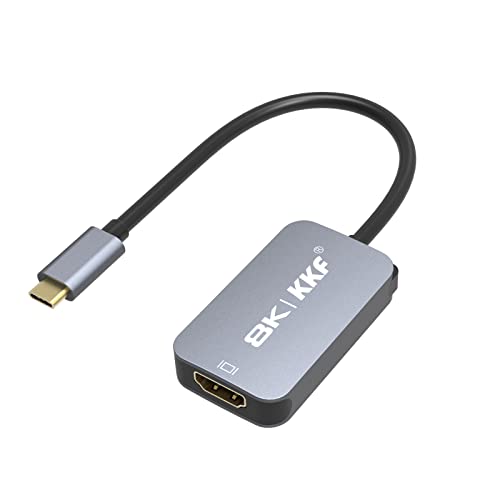 USB C to HDMI Adapter, 8K @60Hz USB Type C to HDMI Male to Male Cable Converter Compatible with DP/HDTV Or MacBook/Chromebook,Note 8/S8/S8 Plus, iMac, Dell