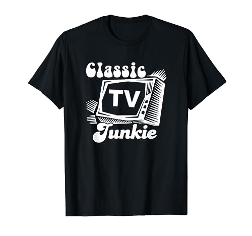 Classic TV Shows Junkie Vintage Retro 50s 60s 70s Television T-Shirt