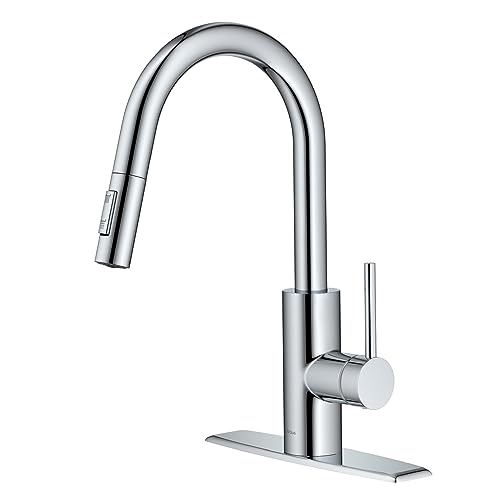 Kraus KPF-2620CH Oletto Single Lever Pull Down Kitchen Faucet, 16 Inch, Chrome