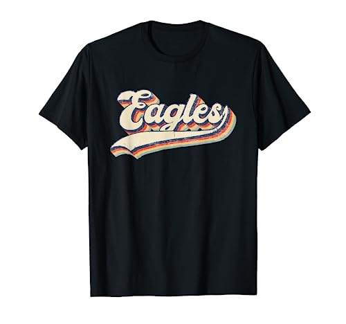 Eagles Sports Name Vintage Retro Gift Men Women Boy Girl T-Shirt