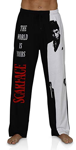 Prestigez Scarface Tony Montana Men's Boxer Shorts Or Pajama Pants, White/Black - Pants, Size L