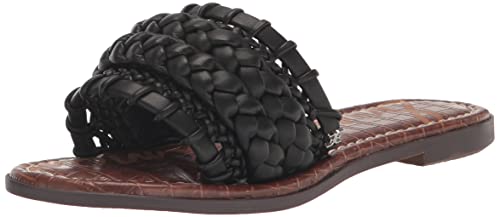Sam Edelman Women's Giada Flat Sandal, Black, 8