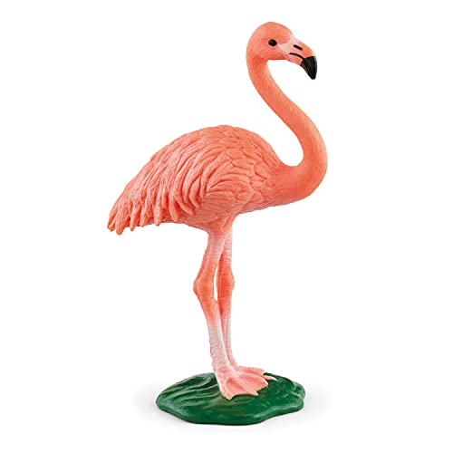 Schleich Wild Life, Bird Animal Toys for Boys and Girls 3 and Above, Pink Flamingo Toy Figurine