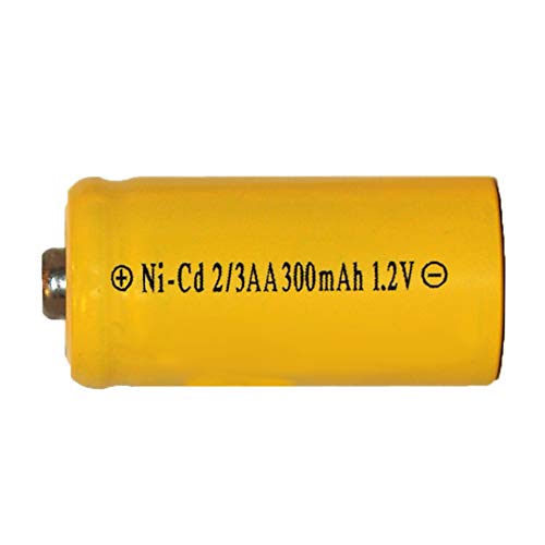 2/3 AA NiCd Button Top Battery (300 mAh) (2)