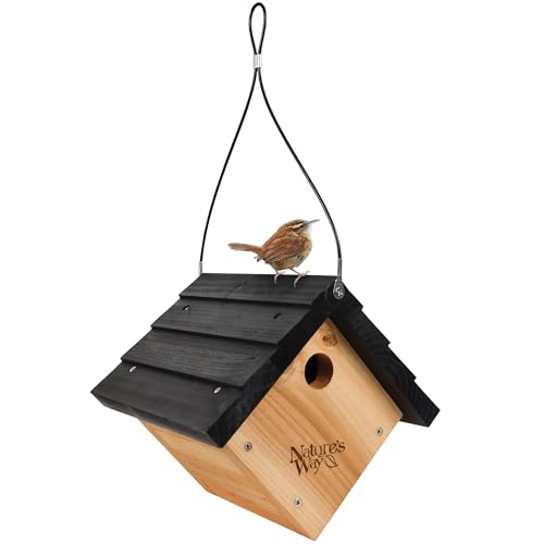 Nature's Way Bird Products CWH1 Cedar Wren House, 8' x 8.875' x 8.125', standard, Brown