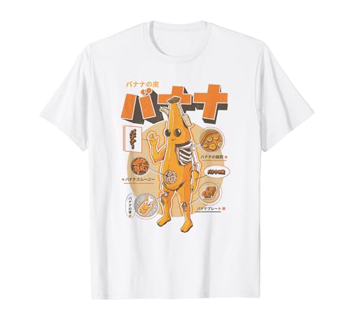 Fortnite Peely Banana Anatomy Retro Kanji T-Shirt