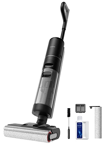 dreame H12 PRO Wet Dry Vacuum Cleaner, Smart Floor Cleaner Cordless Vacuum and Mop for Hard Floors, One-Step Edge to Edge Cleaning with Hot Air Drying