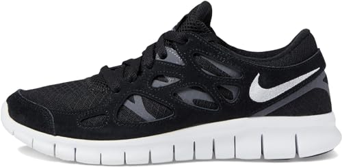 Nike Women's Free Run 2, Black/White/Dark Grey, 9