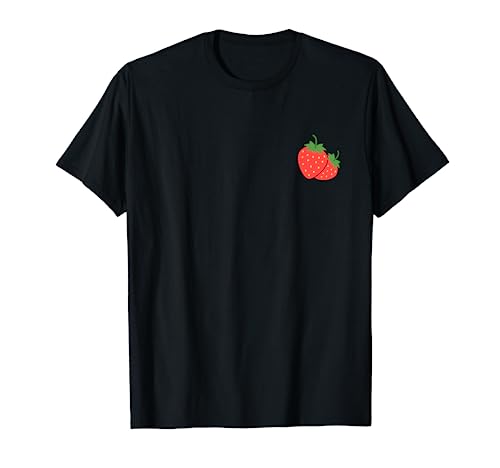 Strawberry Pocket Shirt Strawberry Art T-Shirt Trendy
