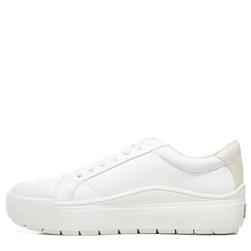 Dr. Scholl's Shoes Womens Time Off Platform Slip On Fashion Sneaker,White Smooth,8