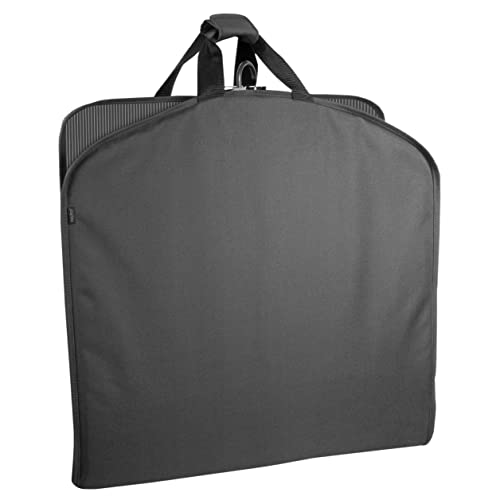 WallyBags 40-inch Deluxe Garment Cover with Handles, Black Pinstripe