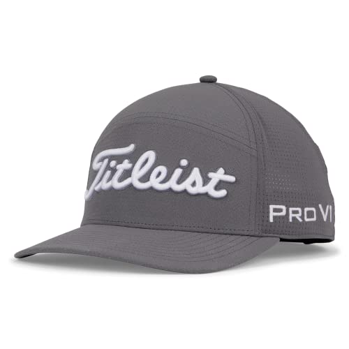 Titleist Tour Featherweight Golf Hat, Charcoal/White