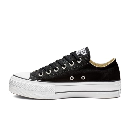 Converse Women's Chuck Taylor All Star Lift Sneakers, Black/White/White, 8 Medium US