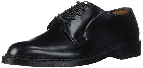 Allen Edmonds Men's Leeds Plain Toe Blucher Shoe, Black Calf, 9.5 D US