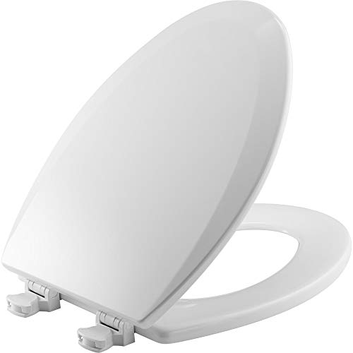 Bemis 1500EC 390 Lift-Off Wood Elongated Toilet Seat, Cotton White (Pack of 1)