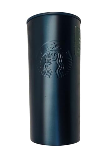 Starbucks 12oz Siren-Embossed Earth Day Tumbler - Teal Green, Insulated Stainless Steel, Eco-Friendly Recycled Materials