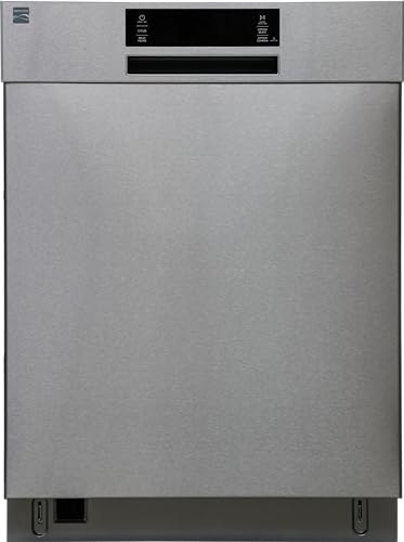 Kenmore 24' Built-In Stainless Steel Tub Dishwasher with SmartWash, UltraWash, SmartDry Plus, MoreSpace Adjustable Rack, Energy Star Certified, Fingerprint Resistant Stainless Steel