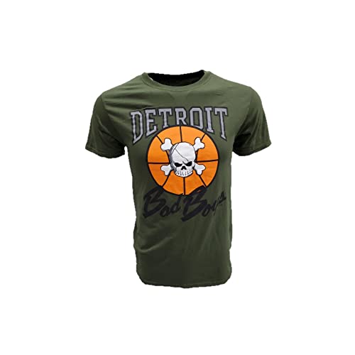 Detroit Bad Boys Authentic Men's Military Green T-Shirt (2XL)