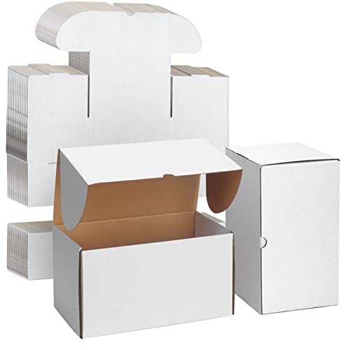 WIFTREY 11x6x6 Shipping Boxes for Small Business 20 PACK, White Corrugated Cardboard Mailer Boxes for Packing Mailing