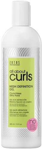 All About Curls High Definition Gel | Crunchless Ultra Hold | Define, Moisturize, De-Frizz | All Curly Hair Types | Vegan & Cruelty Free | Sulfate Free | 15 Fl Oz