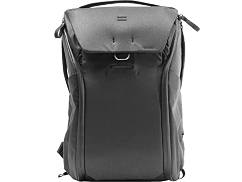 Peak Design Everyday Backpack V2 30L Black, Camera Bag, Laptop Backpack with Tablet Sleeves (BEDB-30-BK-2)