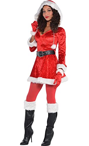 Party City Sassy Red Santa Costume for Women, Small, Includes Accessories