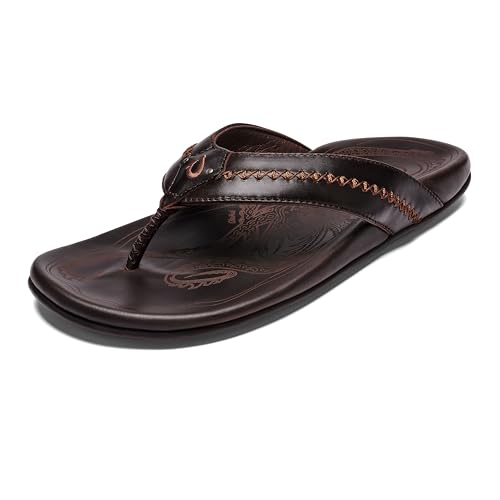 OluKai MEA Ola Sandal - Men's Dark Java/Dark Java 11