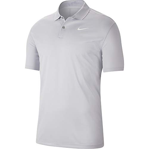 Nike Men's Nike Dri-fit Victory Polo, Sky Grey/White, Large