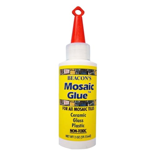 BEACON Mosaic Glue - Non-Toxic & Water Resistant, Ideal for All Tiles & Surfaces, 2-Ounce