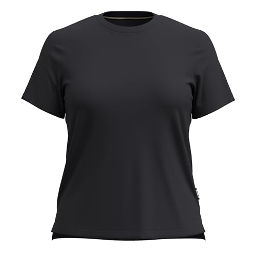 Smartwool Women's Merino Wool Perfect Crew Short Sleeve Tee (Regular Fit) Black