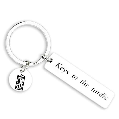 Kivosliviz Dr Who Gifts Doctor Who Keychain Doctor Who Key Ring Doctor Who Jewelry Dr Who Merchandise