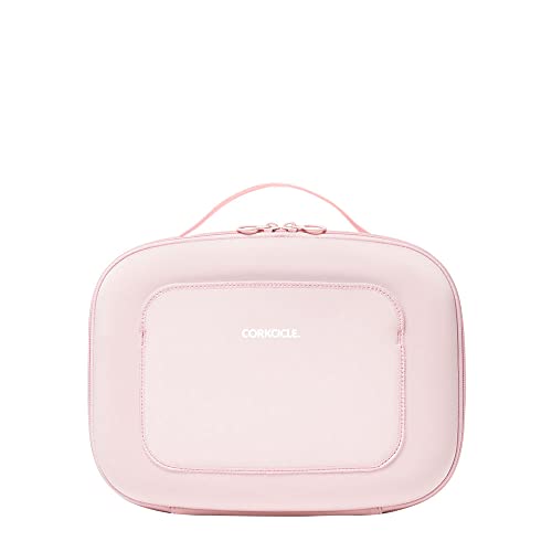 Corkcicle Crushproof Cooler Lunch Box, Reuseable Water Resistant Insulated Lunch Box, Perfect for Traveling with Wine, Beer, Ice Packs, and Lunches, Rose Quartz Neoprene, Back to School