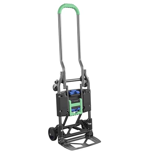 COSCO Shifter Multi-Position Folding Hand Truck and Cart, 300 lb. Weight Capacity, Green