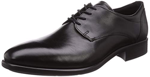 ECCO mens Citytray Plain Toe Tie Oxford, Black, 9-9.5 US