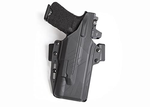 Raven Concealment Systems Perun Gun Holster G17, 19 with X300U A/B Compatible with Glock 17, 19 with X300U A/B | Open Carry Outside Waistband OWB Strongside Pistol Holster