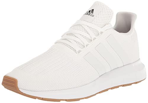 adidas Men's Swift Run Sneaker, White/White/Core Black, 9.5
