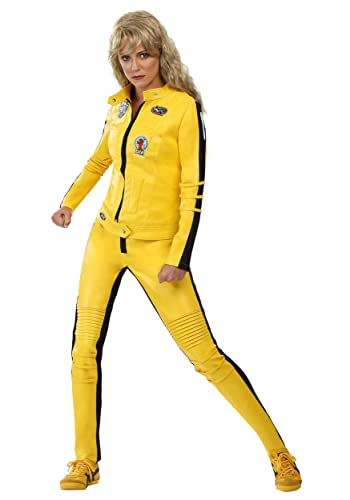Fun Costumes Adult Kill Bill Halloween, Women s Beatrix Kiddo Yellow Motorcycle Suit