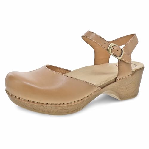 Dansko Sam Stylish Closed-Toe Sandal for Women - Lightweight with Added Arch Support - Durable PU Outsole for Long-Lasting Wear and Comfort Sand Dollar 8.5-9 M US