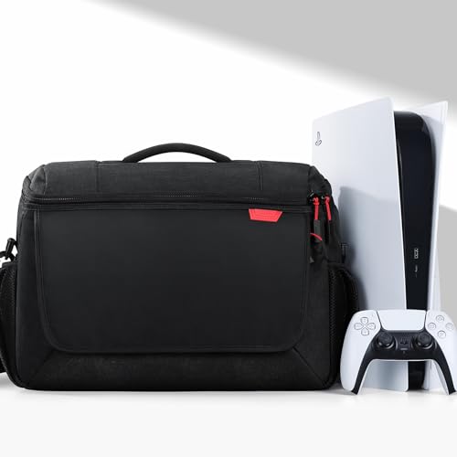 BUBM PS5 Carrying Case,For PS5 Traveling Carrying Case, Organize 15.6 Inch Laptop, Joystick, Game Discs, Cables. And Accessories, Suitable For Travel And Storage, Waterproof, Drop-Proof, Dust-Proof