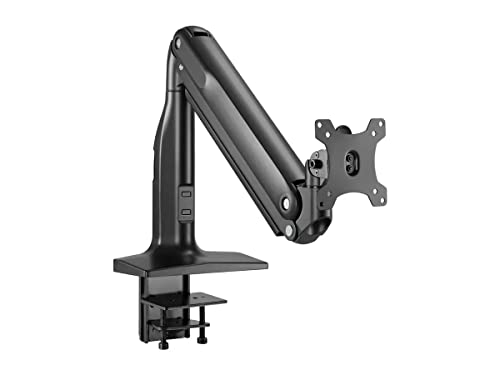 Monoprice Heavy-Duty Single-Monitor Full-Motion Adjustable Gas-Spring Desk Mount for 32-49 Inch Monitors - Workstream Collection