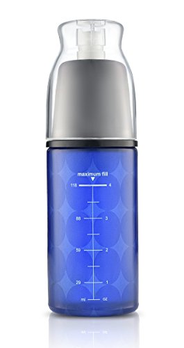 Renewalize Continuous Mist Spray Oil Glass Misting Bottle - Use the Mister/Sprayer to Spritz Your Hair & Body with Oils or water - Refillable/Reusable Container | Blue