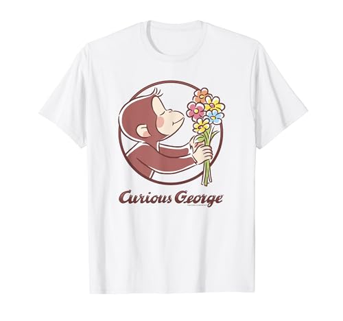 Curious George Flower Bouquet Poster T-Shirt